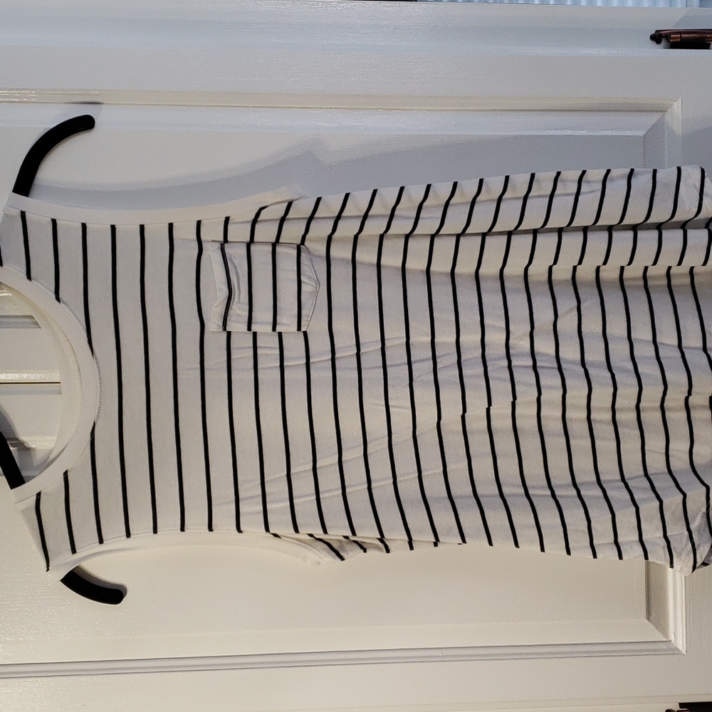 Striped sleeveless top